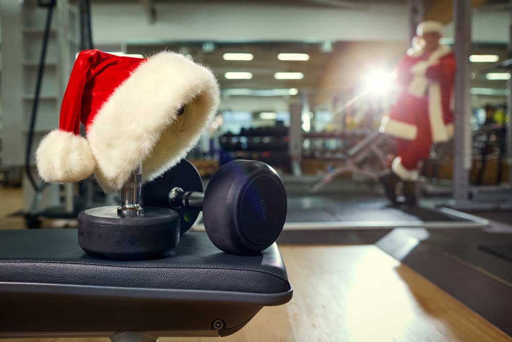 Julestemning i fitnesslokalet